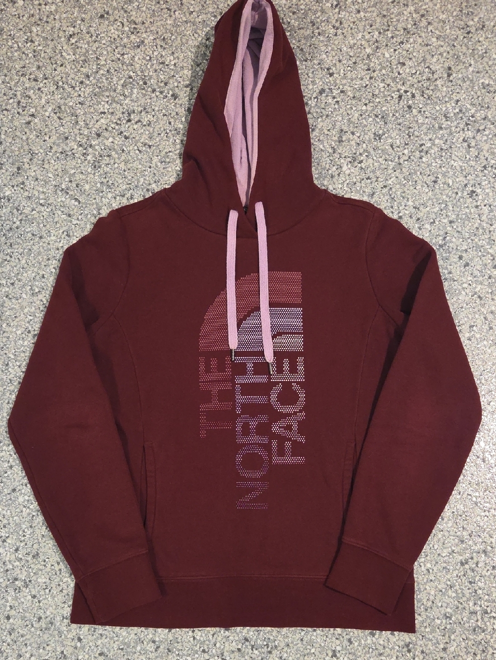 Maroon North Face Hoodie Size Medium